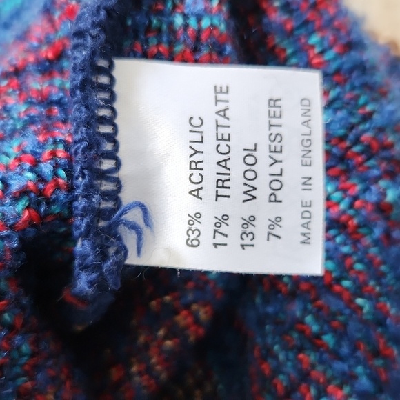 Vintage Eclectic Made in England Knit Sweater - Picture 5 of 7